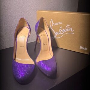 Christian Louboutin Sparkling Purple Heels
